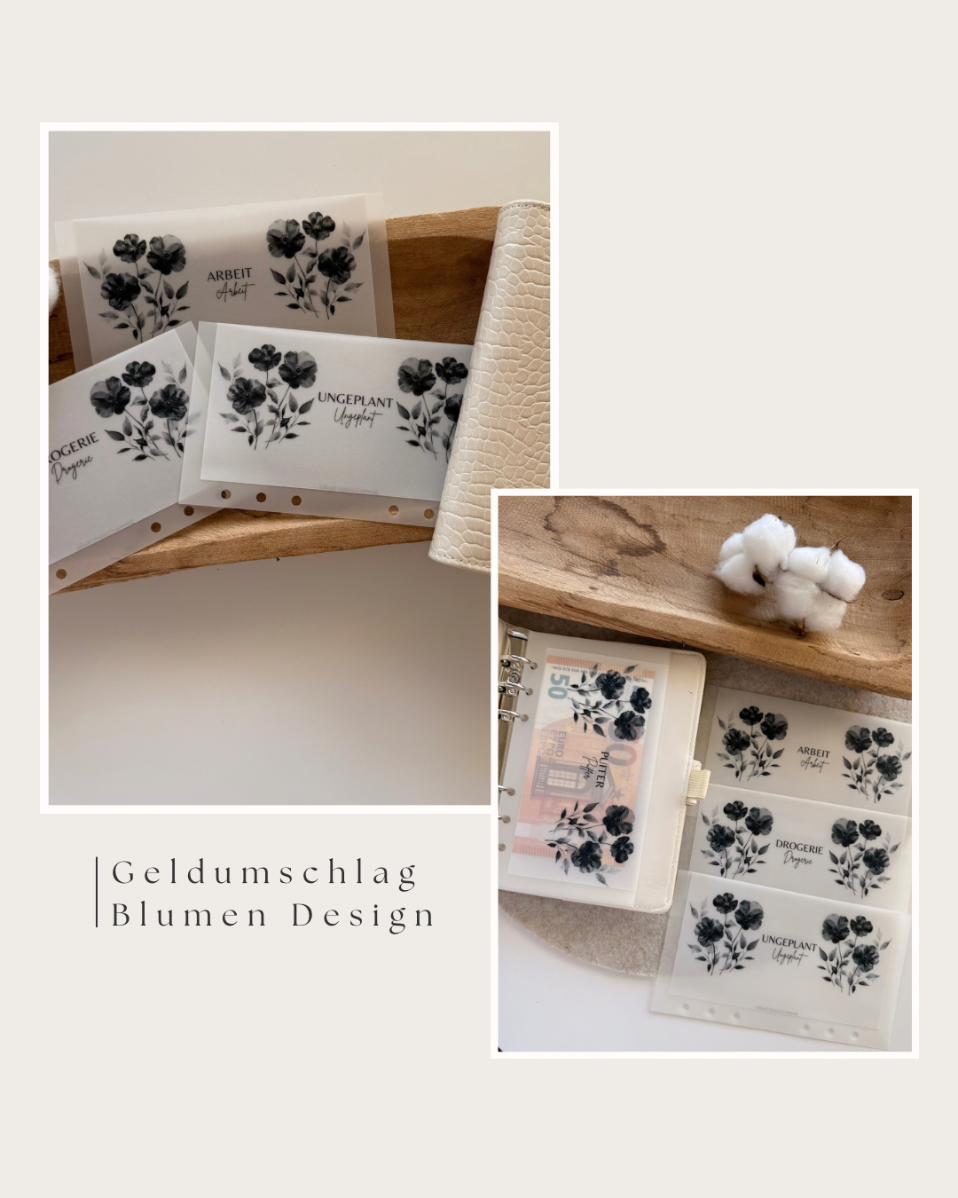 Personalisierte Budgetbinder Geldumschläge A6 | Laminierte Cash Stuffing Umschläge | Sinking Funds | Handmade