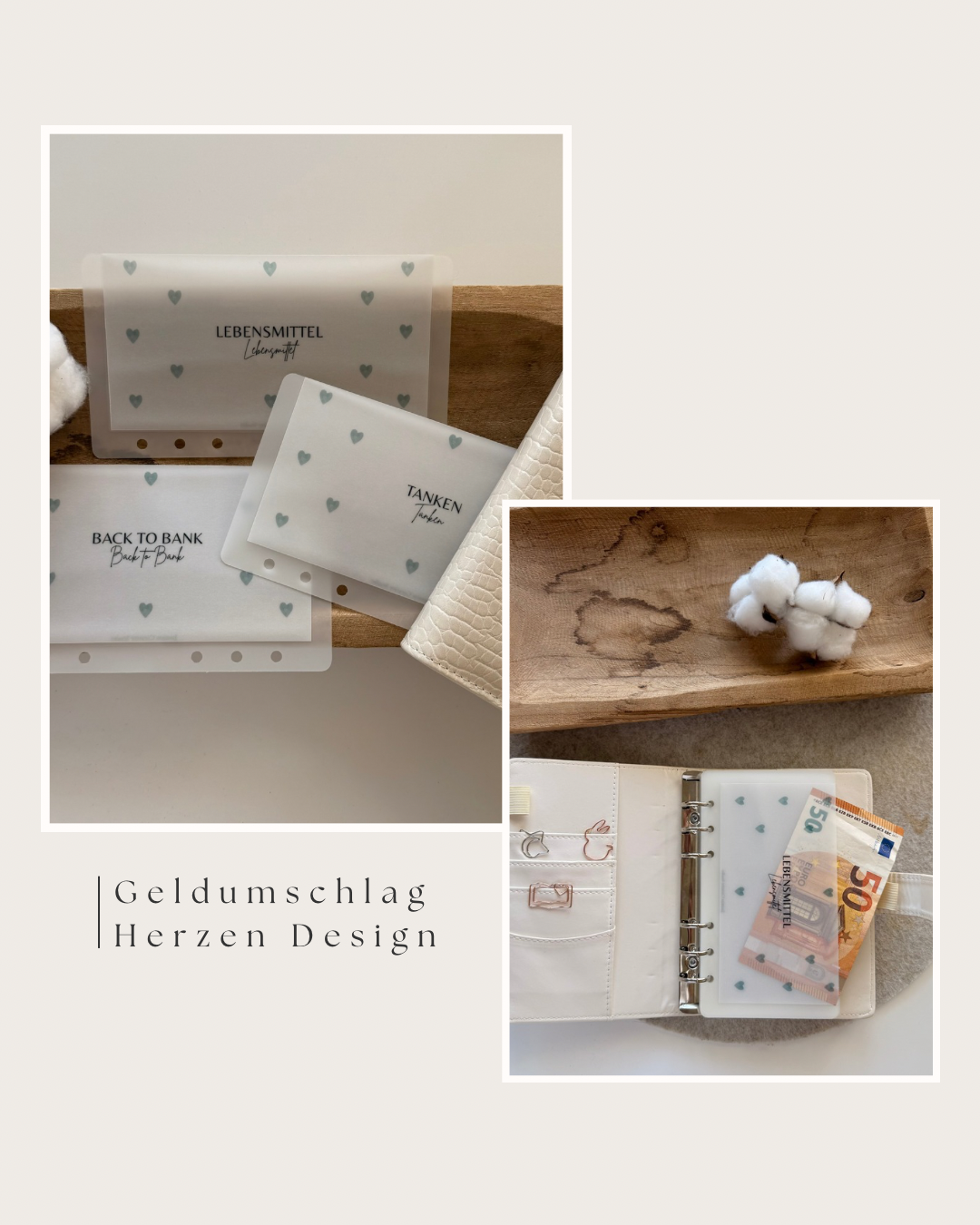 Personalisierte Budgetbinder Geldumschläge A6 | Laminierte Cash Stuffing Umschläge | Sinking Funds | Handmade