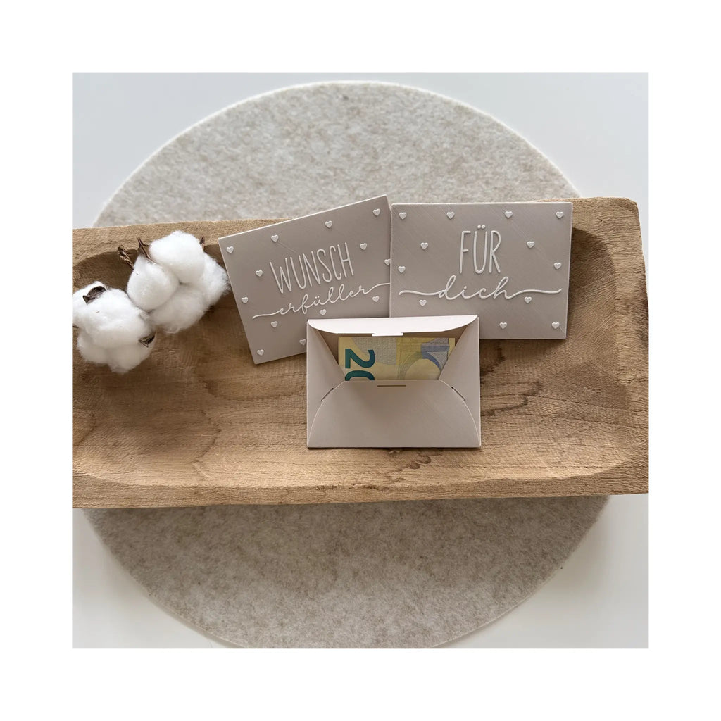 Wiederverwendbarer 3D Geldumschlag als stilvolle Geschenkidee für Geburtstage und Hochzeiten