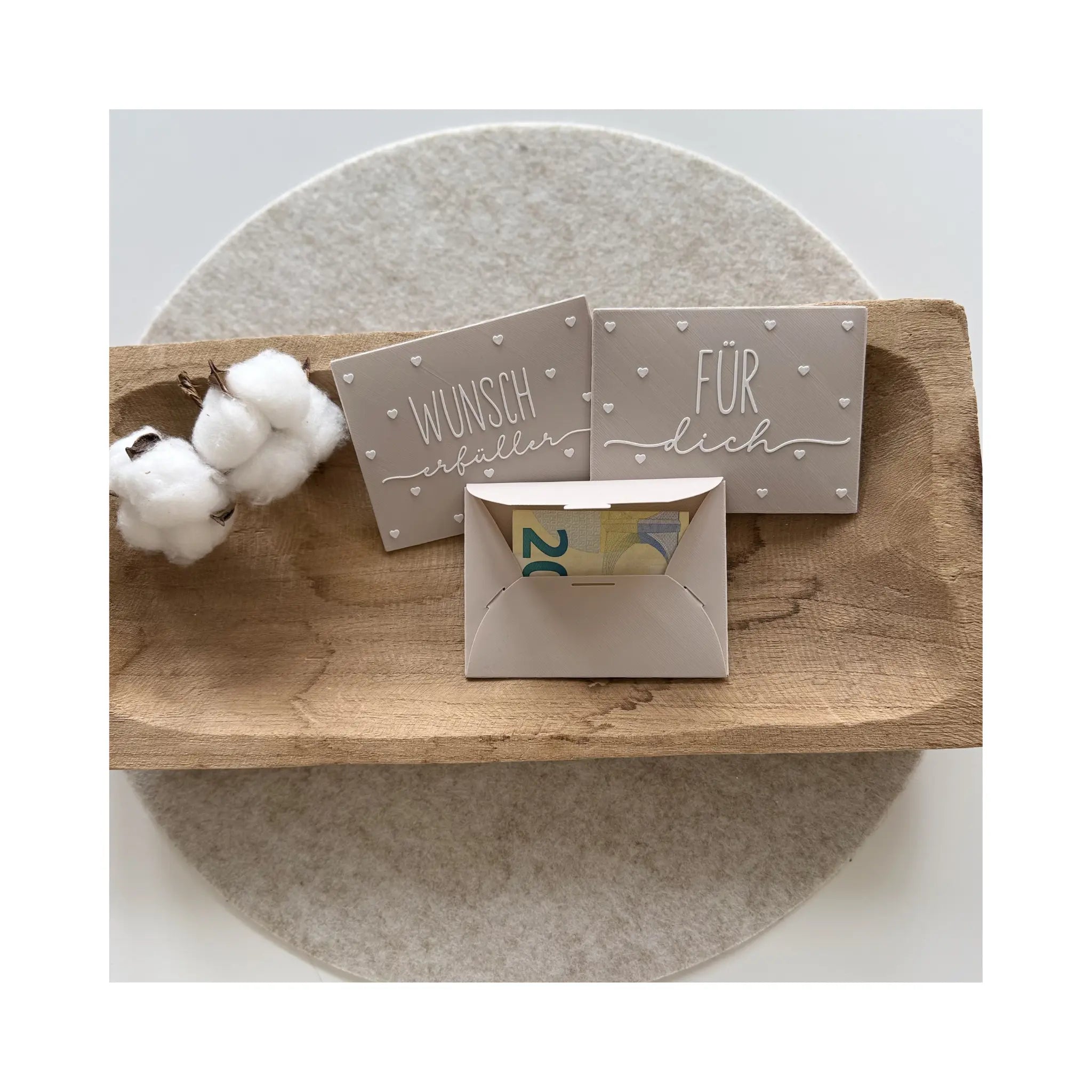 Wiederverwendbarer 3D Geldumschlag als stilvolle Geschenkidee für Geburtstage und Hochzeiten